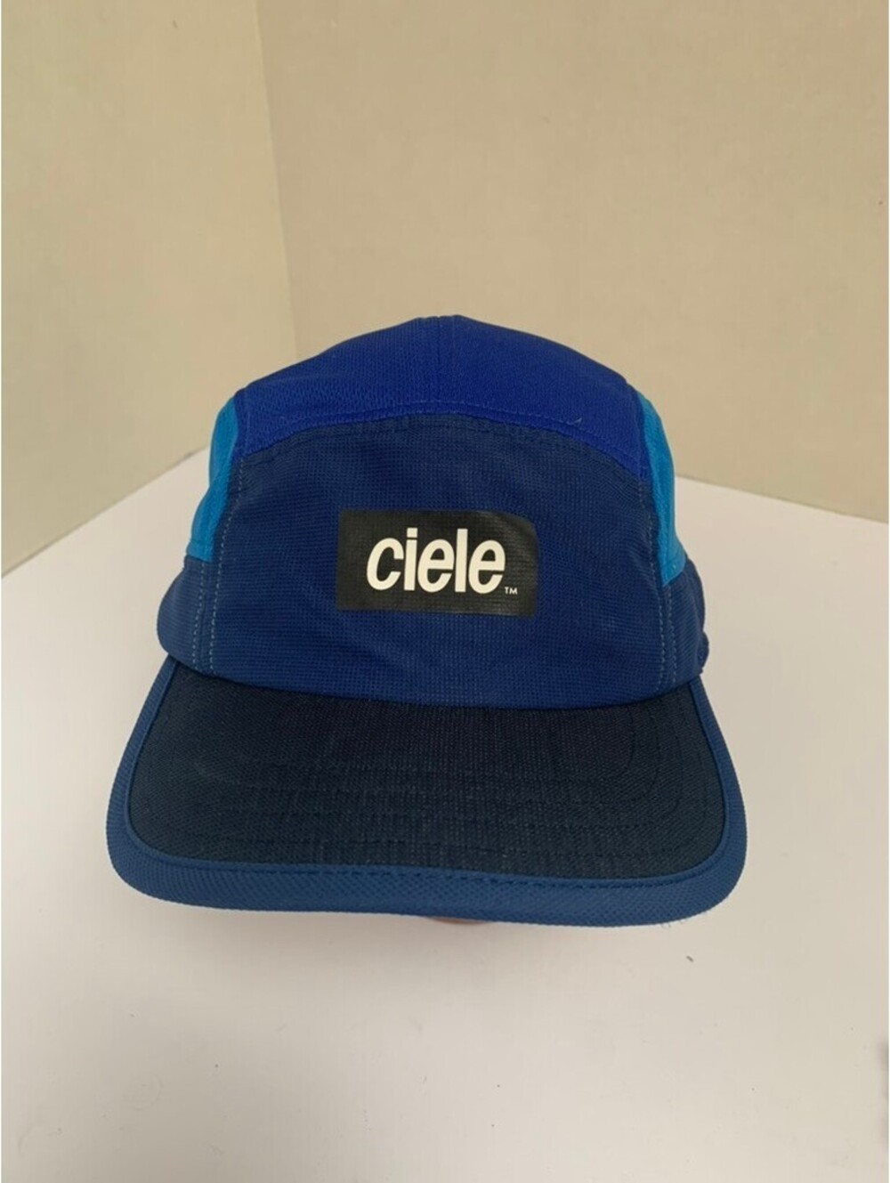 Ciele Athletics CoolWick 5 Panel Running Cap Hat Blue/Navy Strapback